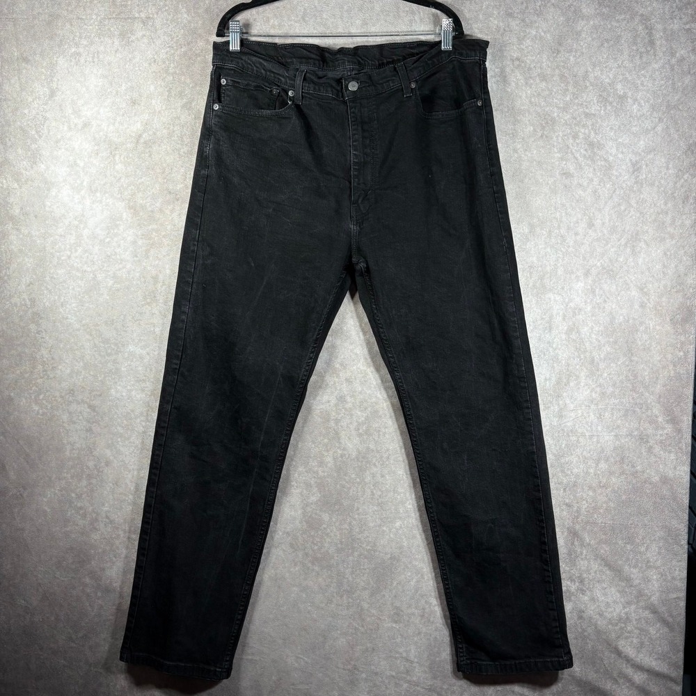 Levi's 505 Jeans Mens Size 40X32 Black Denim Straight Pockets Regular Fit Casual